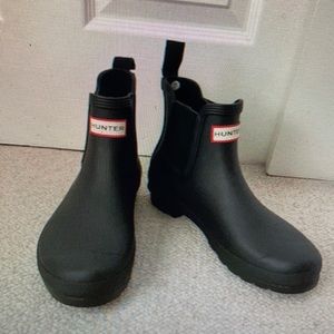 WOMENS BLACK HUNTER BOOTS SIZE 9
